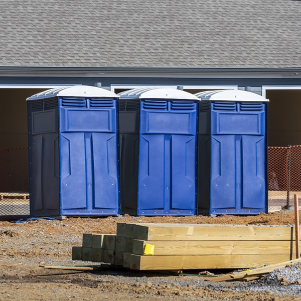 is there a specific order in which to place multiple porta potties in Granite